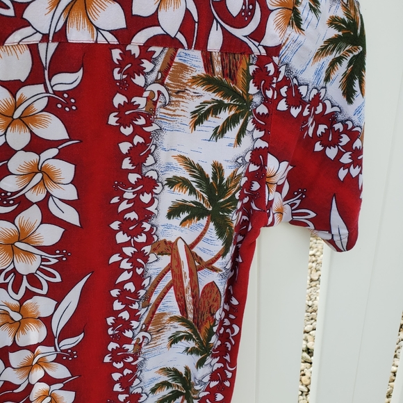 💋3/$20 SALE!💋Puritan Tropical Hawaiian Button Down - Picture 2 of 6